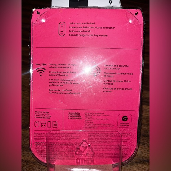 LogiTech Wireless Mouse Pink Design Collection - Picture 4 of 6